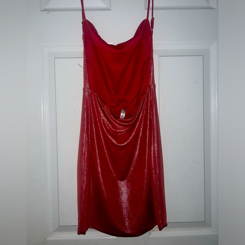 Lucy in the Sky Red Sparkle Dress